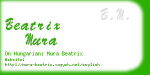 beatrix mura business card